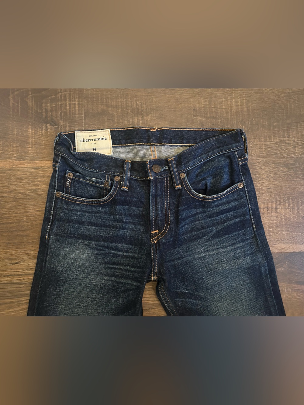 BOYS Abercrombie & Fitch Slim Straight Jeans size 14 - Picture 2 of 4